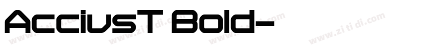 AcciusT Bold字体转换